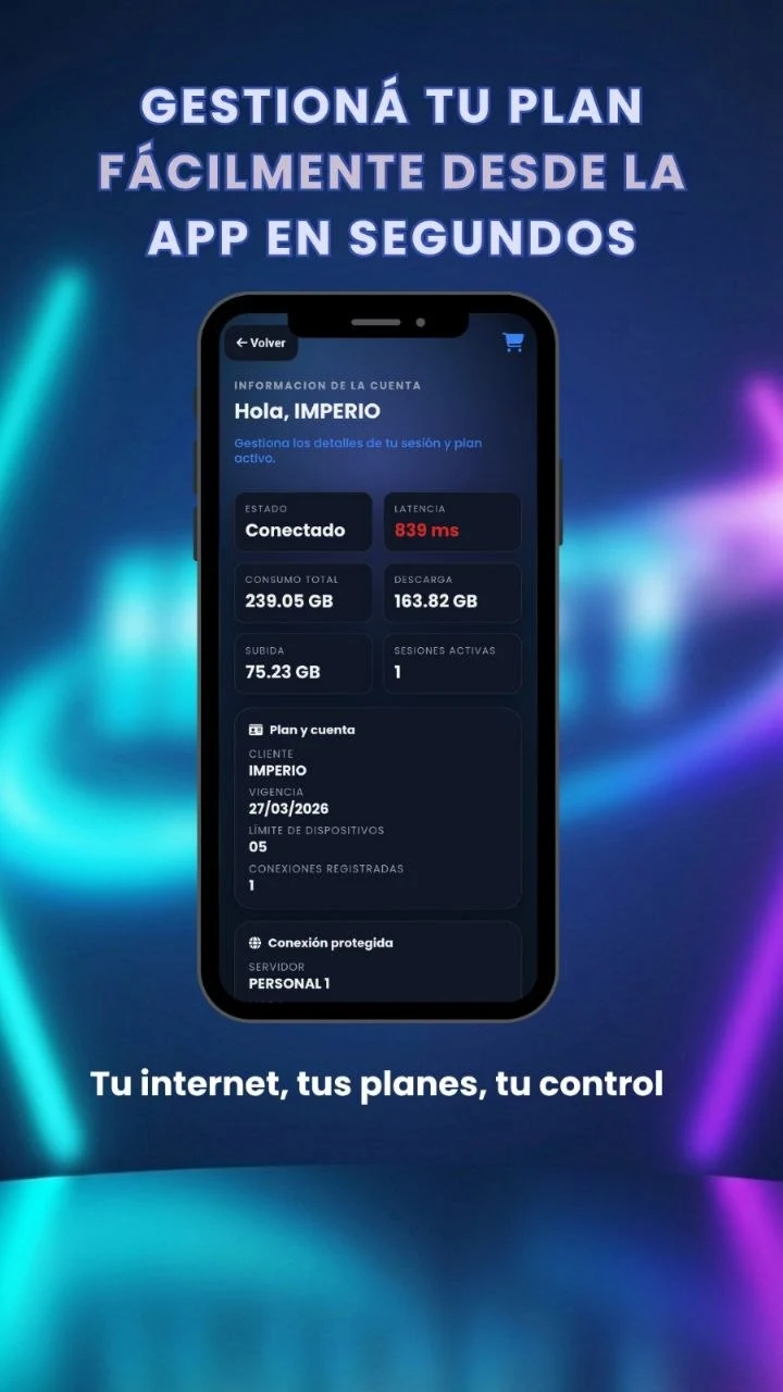 ImperioVPN screenshot